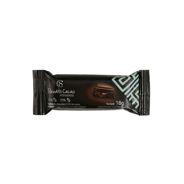 Tablete Bendito Cacao Intensidade com Recheio 18g