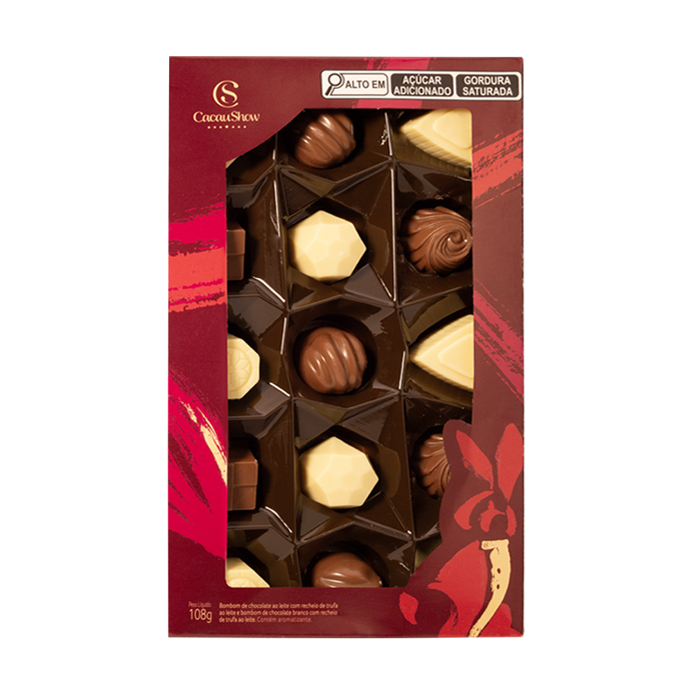 Caixa de Bombons Mini Show Classicos Sortido 108g, , large. image number 0