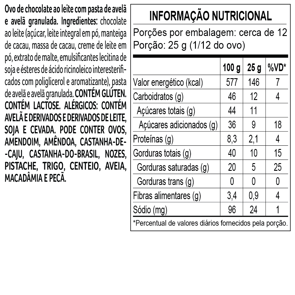 Ovo de Páscoa LaNut ao Leite 348g, , large. image number 2