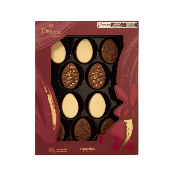 Caixa de Bombons Dreams ao Leite 150g