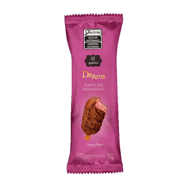 Sorvete Dreams Torta de Morango 70g