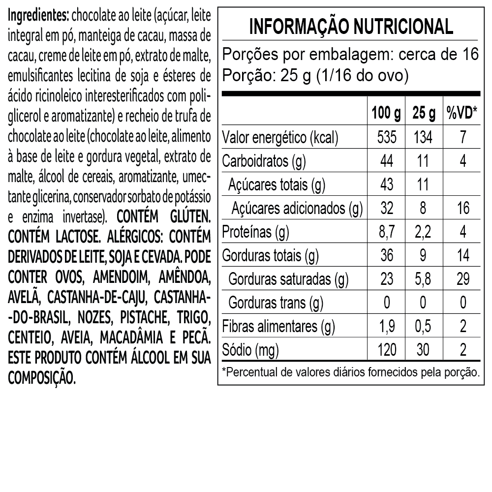 Ovo de Páscoa laCreme ao Leite Recheado 400g, , large. image number 2
