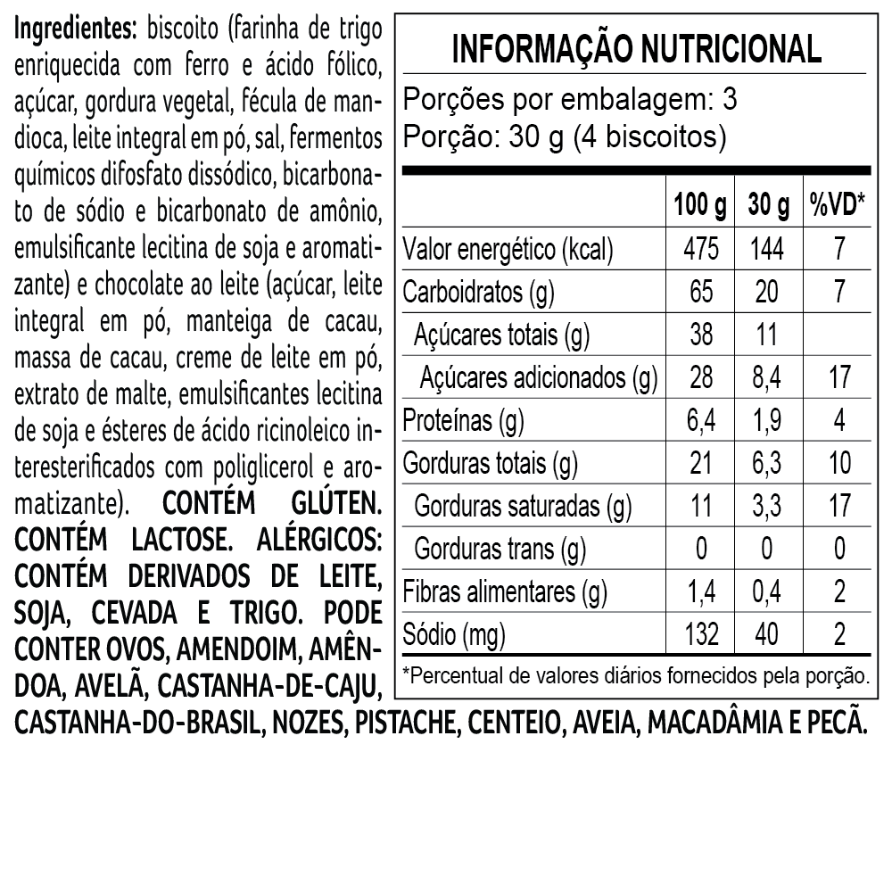 Biscoito Cacau Magia ao Leite 90g, , large. image number 2