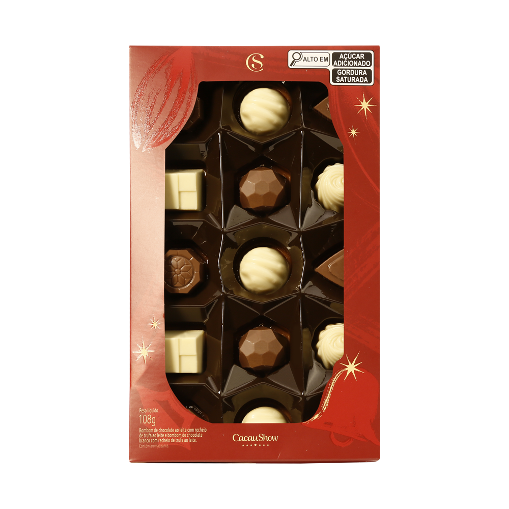 Caixa de Bombons Mini Show laCreme de Natal 108g, , large. image number 0