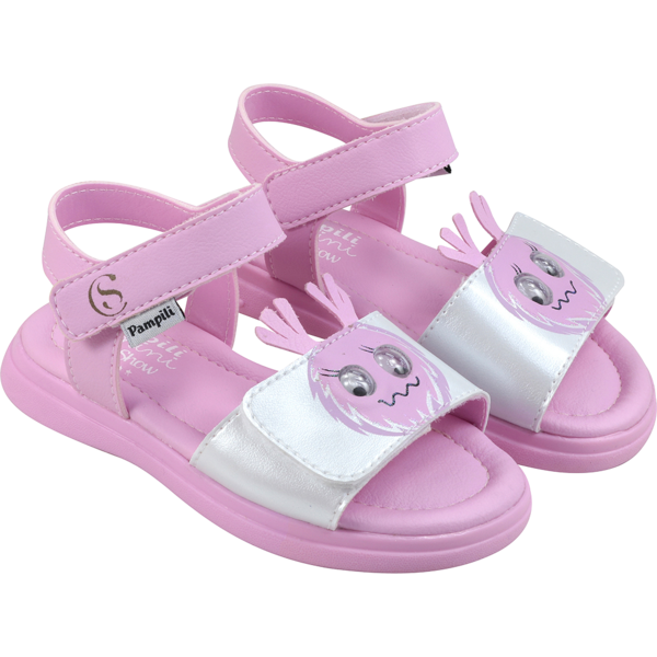 Sandália Infantil Pampili Chocomonstros Claudete Rosa
