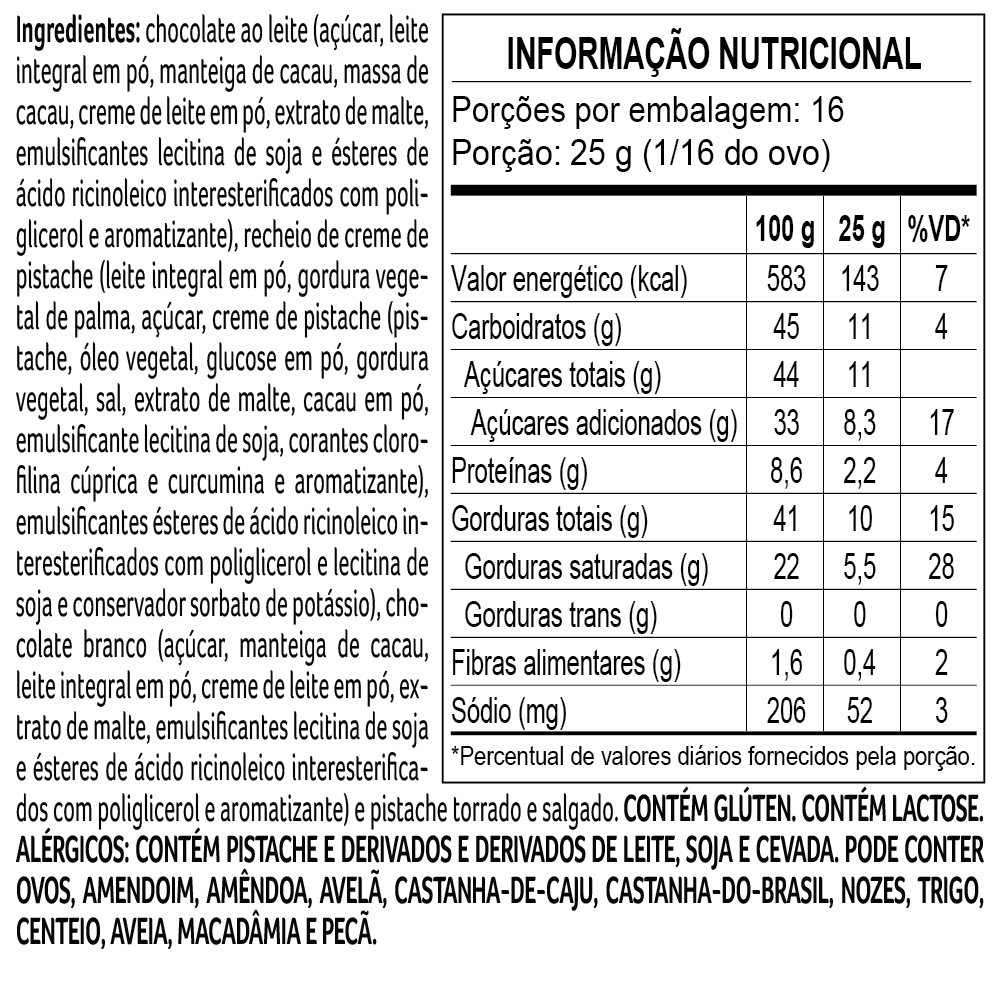 Ovo de Páscoa LaNut Pistache Recheado 400g, , large. image number 1