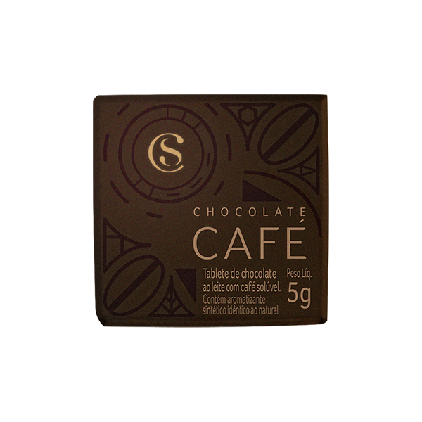 Tablete de Chocolate ao Leite Café 5g