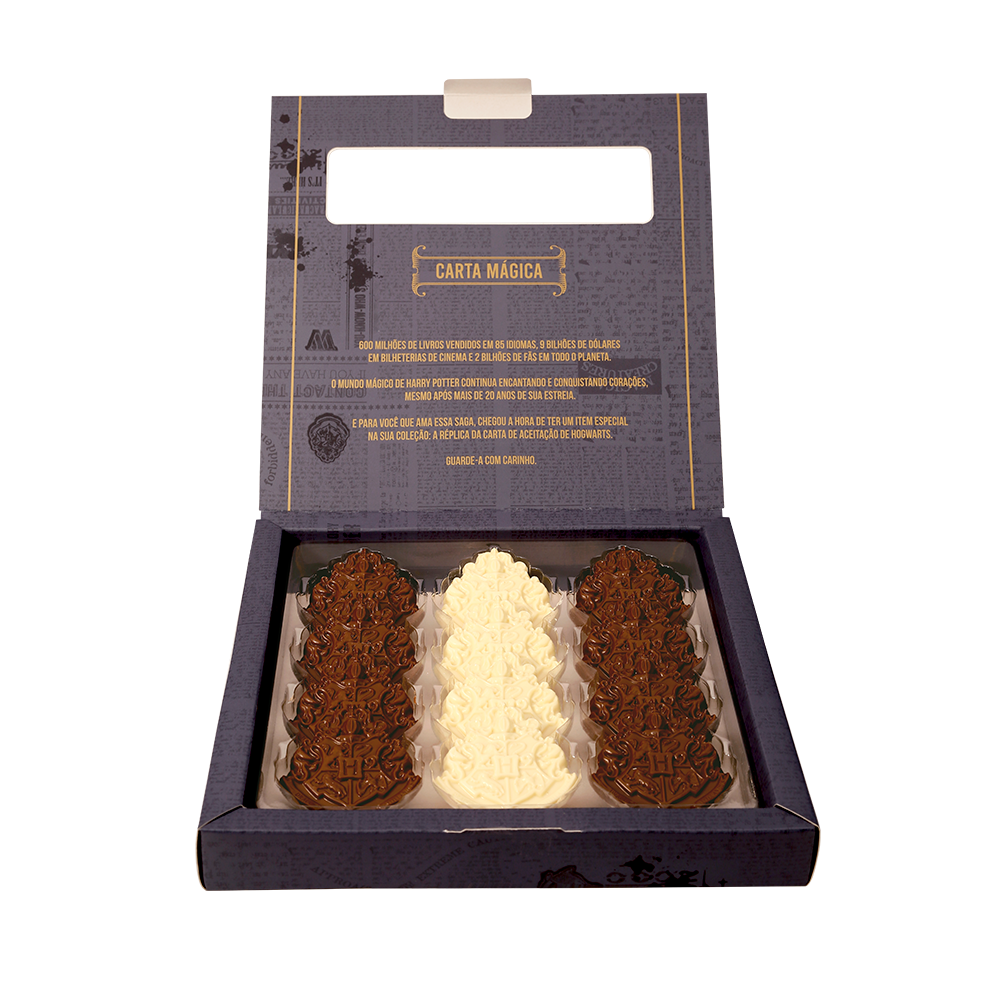 Caixa Brasão Harry Potter 140g, , large. image number 1